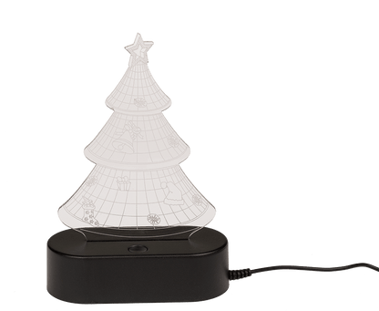 3D-Lamp, Christmas Tree, ca. 19 cm,