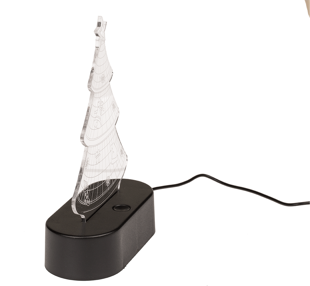 3D-Lamp, Christmas Tree, ca. 19 cm,