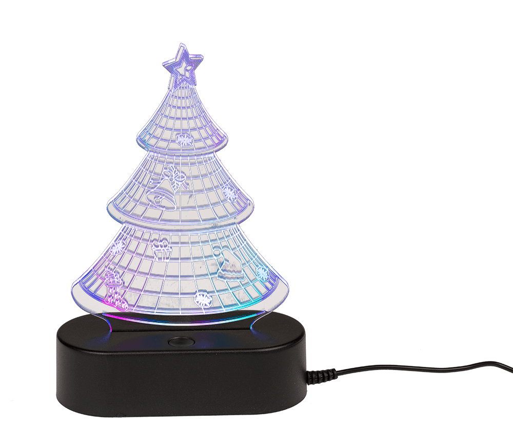 3D-Lamp, Christmas Tree, ca. 19 cm,