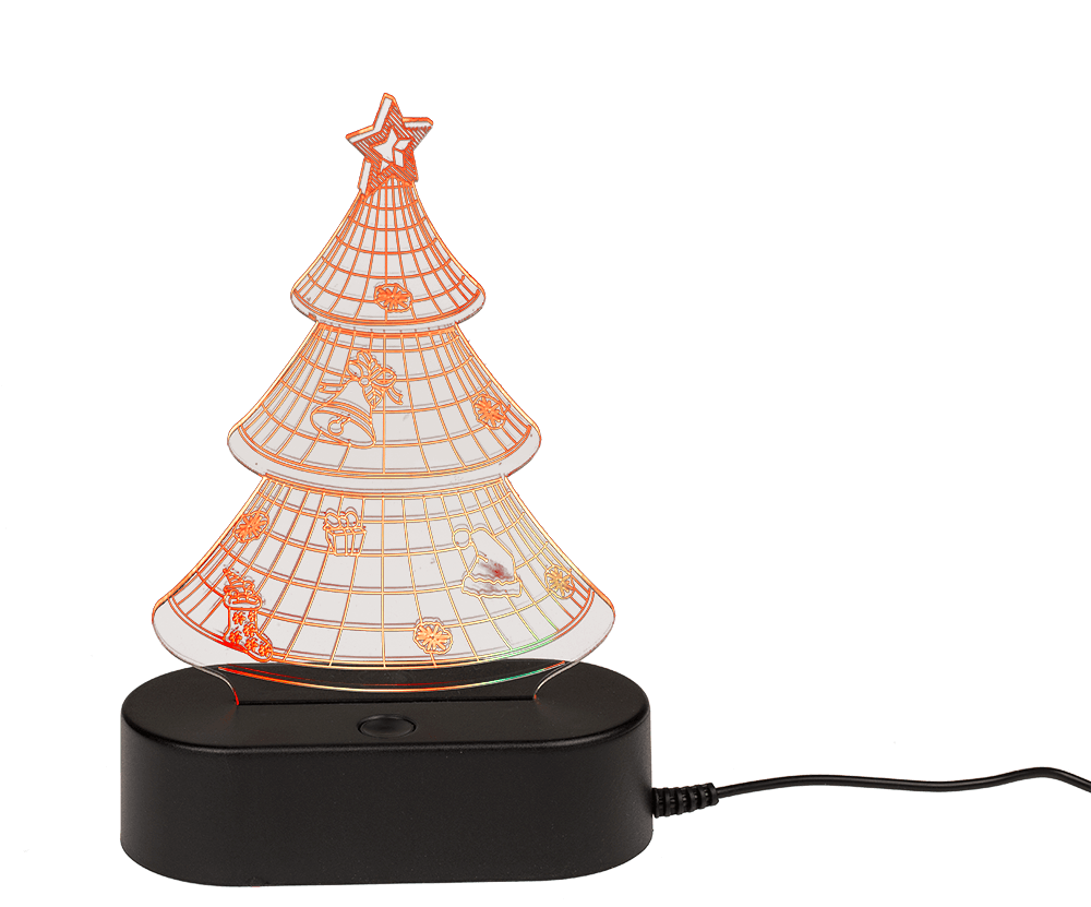 3D-Lamp, Christmas Tree, ca. 19 cm,
