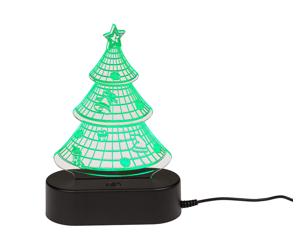 3D-Lamp, Christmas Tree, ca. 19 cm,
