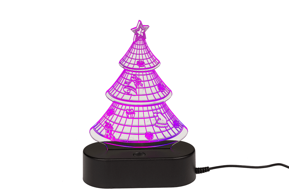 3D-Lamp, Christmas Tree, ca. 19 cm,
