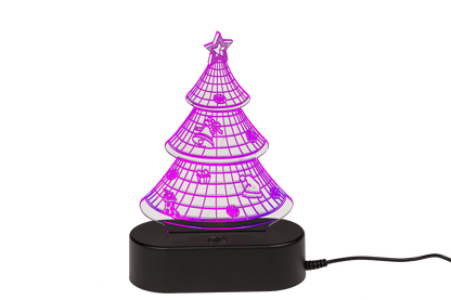 3D-Lamp, Christmas Tree, ca. 19 cm,