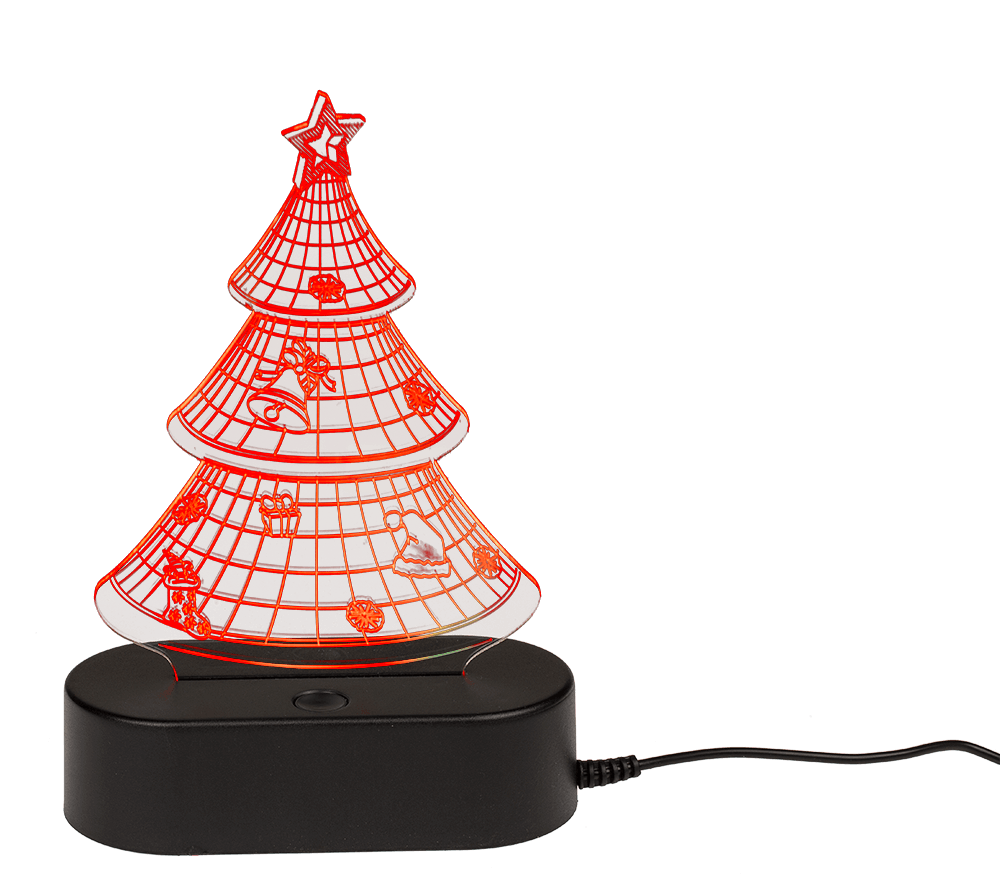 3D-Lamp, Christmas Tree, ca. 19 cm,