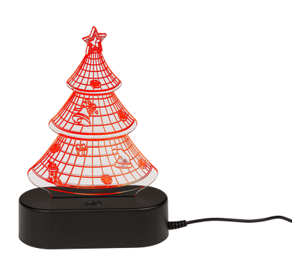 3D-Lamp, Christmas Tree, ca. 19 cm,