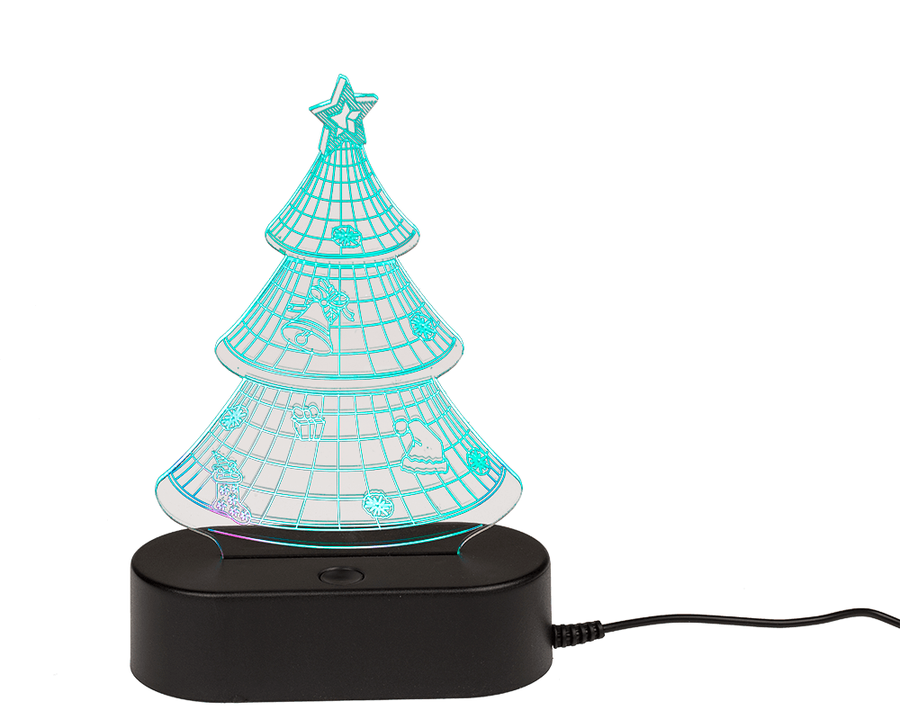 3D-Lamp, Christmas Tree, ca. 19 cm,