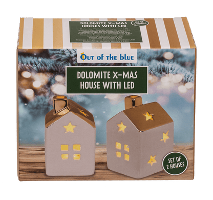 Dolomite X-mas house with LED