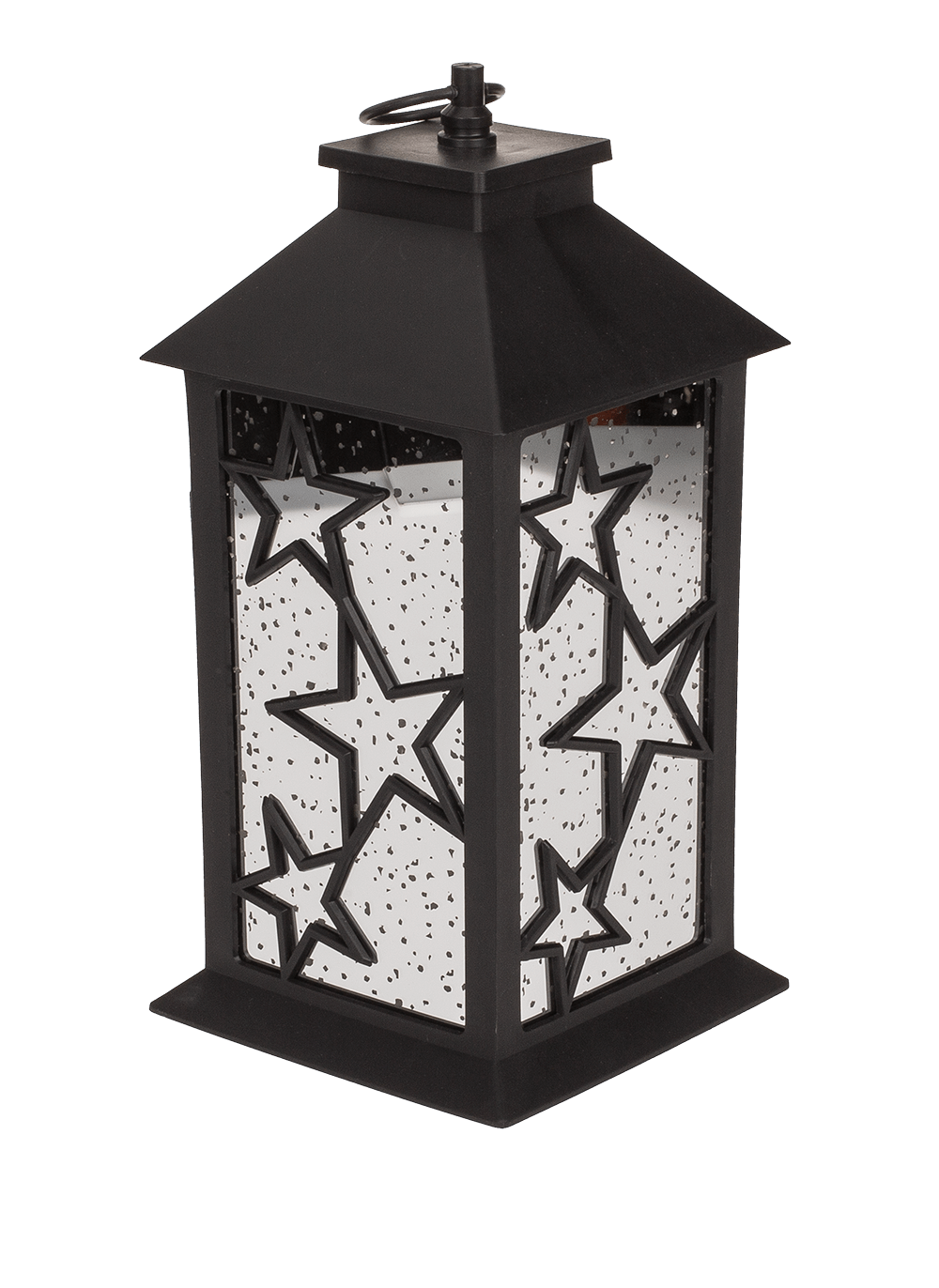 Plastic Latern, Stars, with sparkle LED