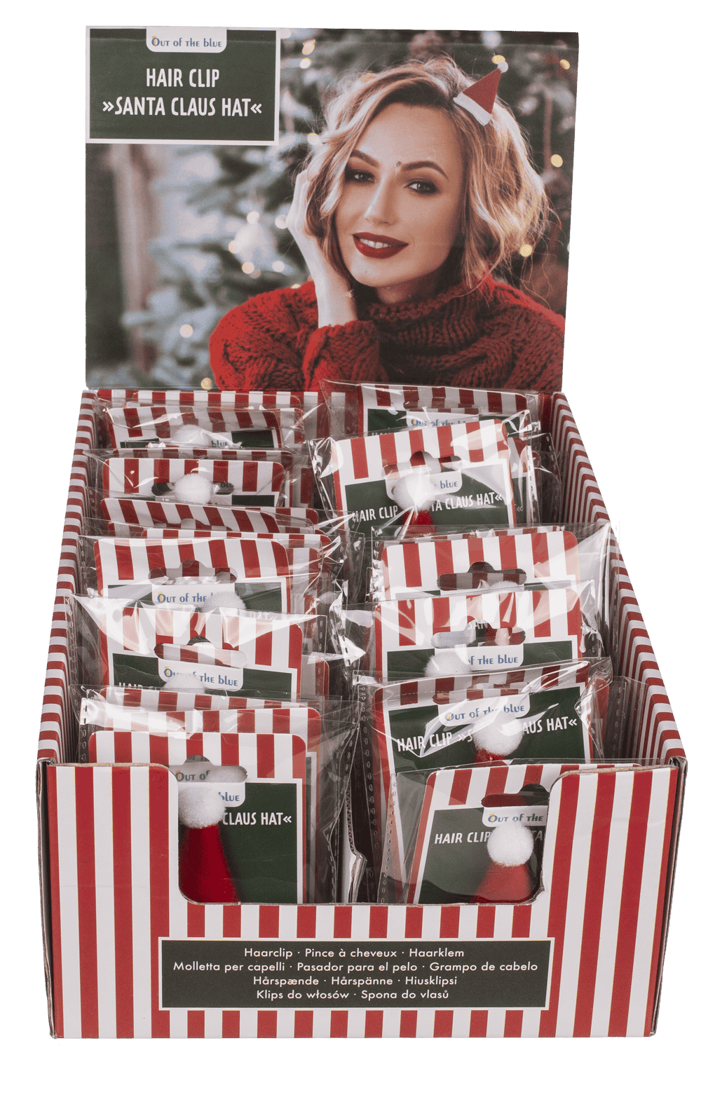 Hair clip, Santa Claus Hat,