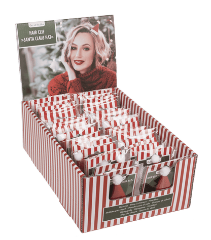 Hair clip, Santa Claus Hat,