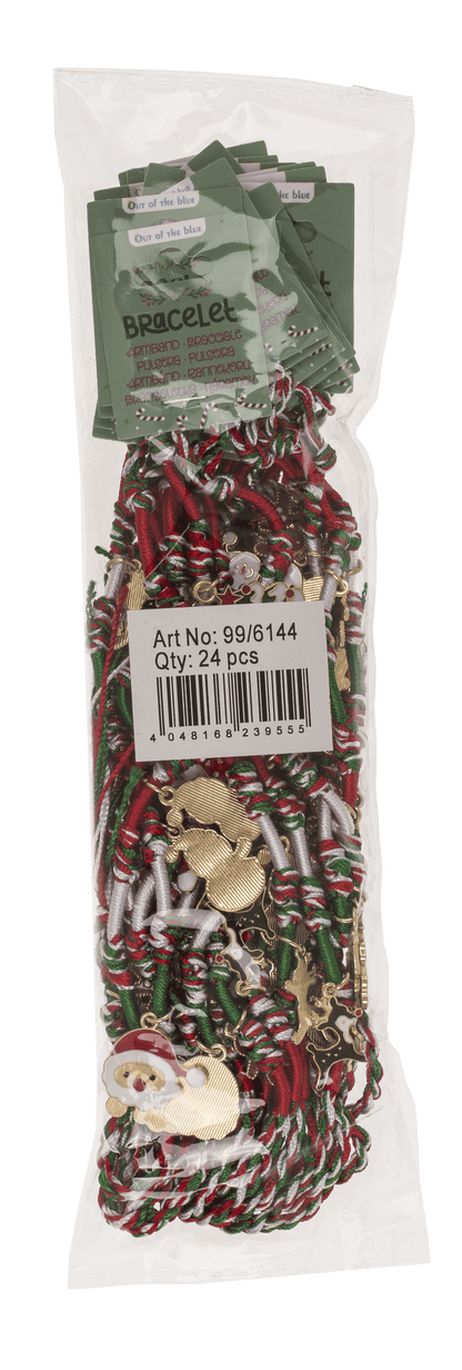Textile bracelet, X-Mas Charms,