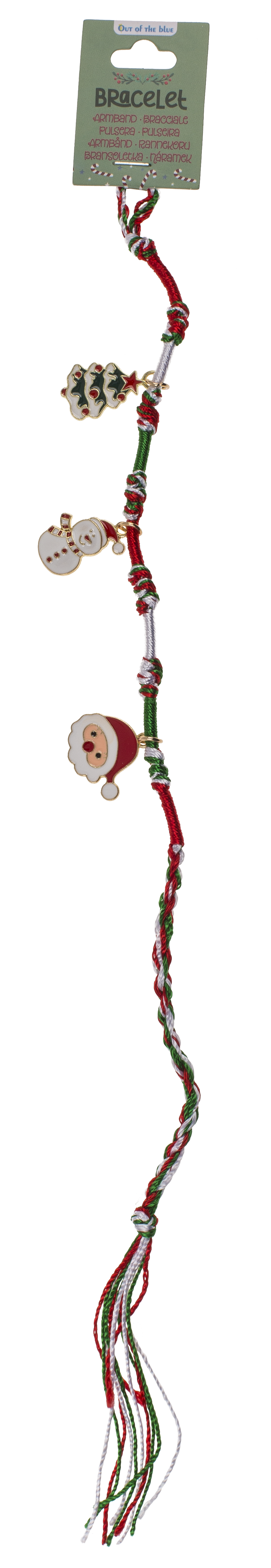 Textile bracelet, X-Mas Charms,