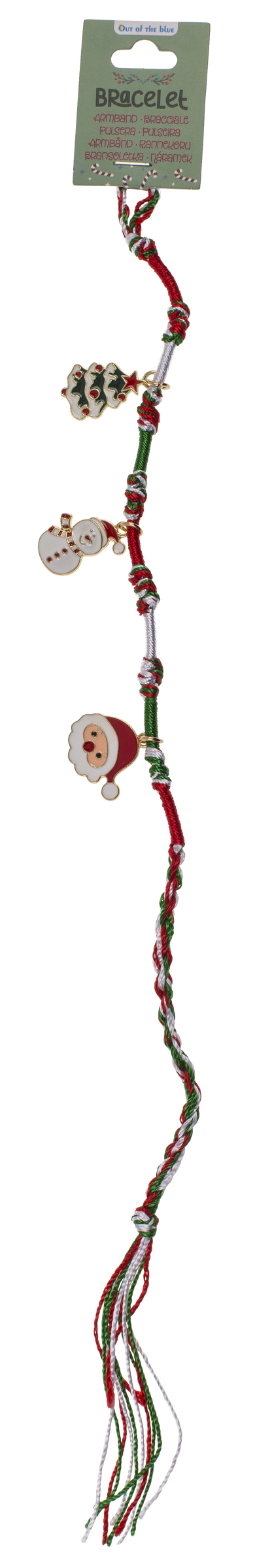 Textile bracelet, X-Mas Charms,