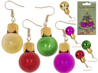 Earrings, X-Mas pendant,