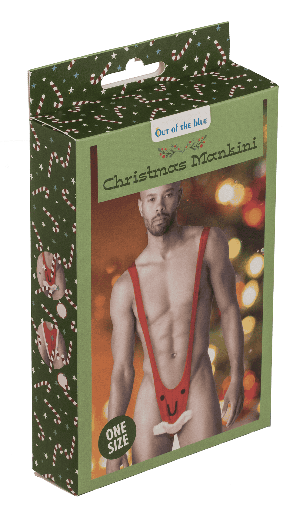Man Swimsuit, Christmas Mankini,