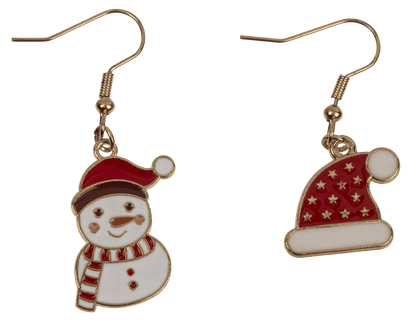 Earring, X-MAS, made of zinc alloy,