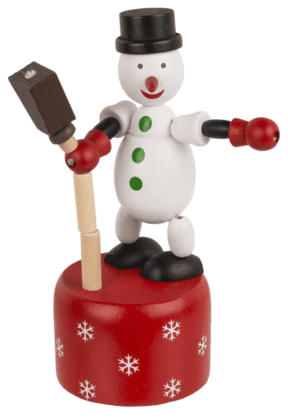 Wooden Pushing Puppet, Christmas,