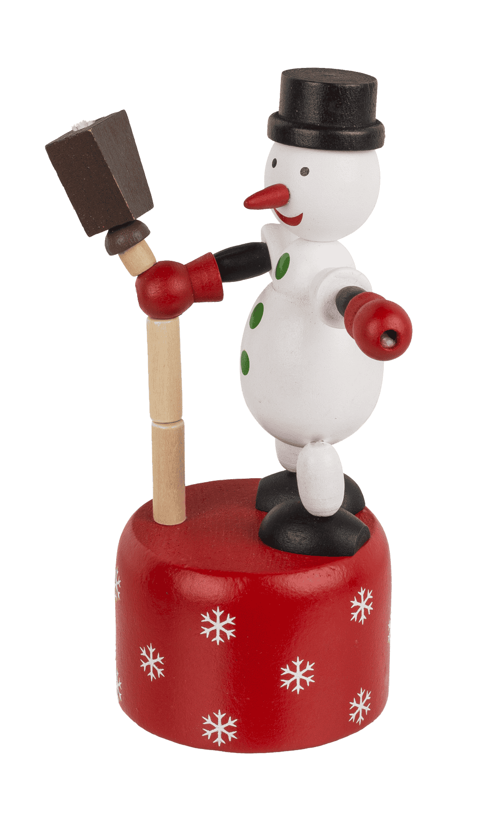 Wooden Pushing Puppet, Christmas,