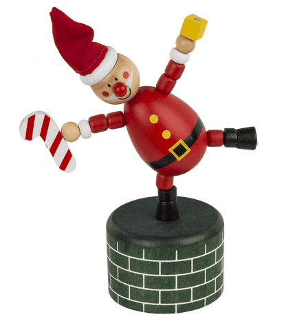 Wooden Pushing Puppet, Christmas,