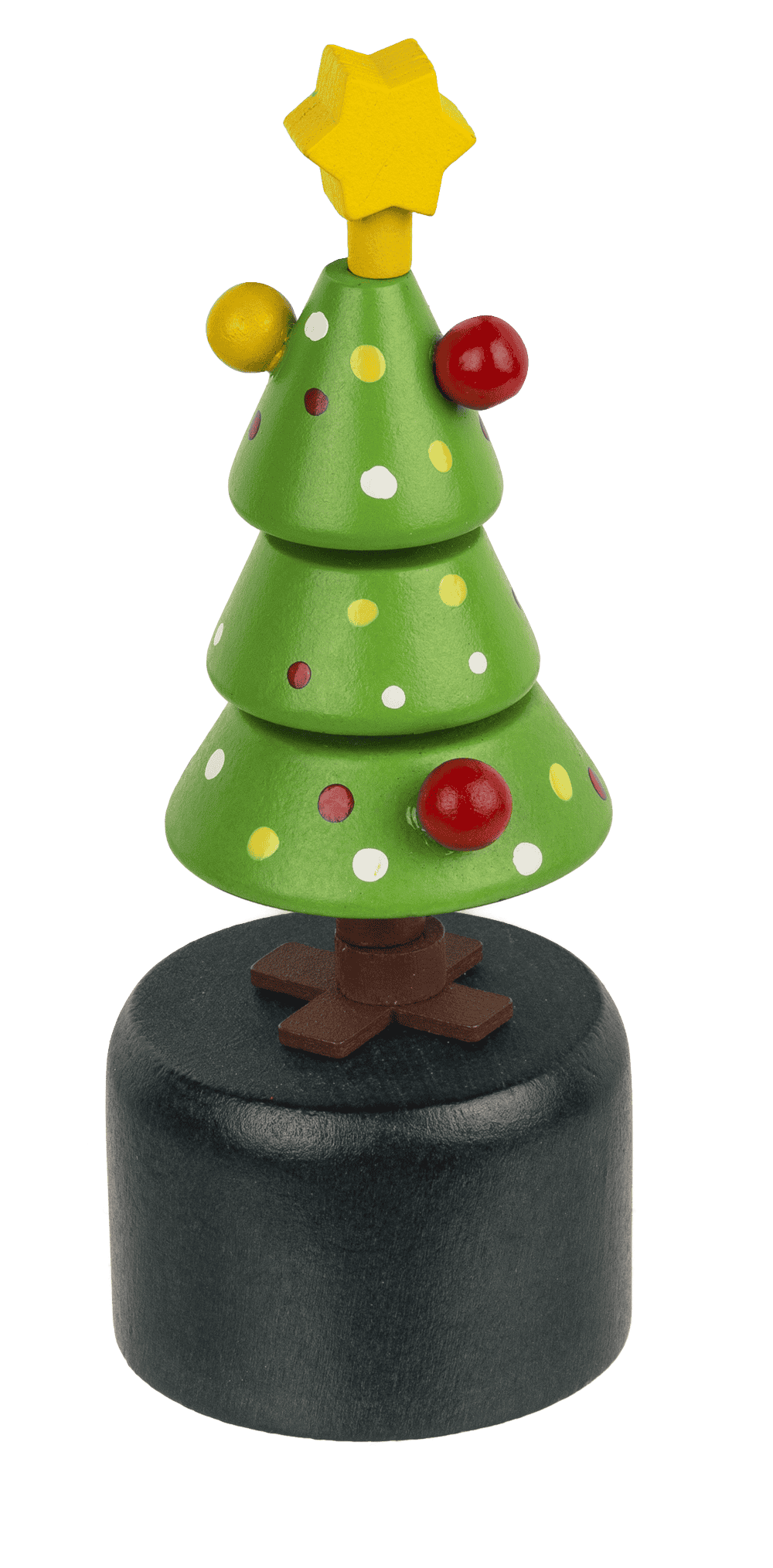 Wooden Pushing Puppet, Christmas,