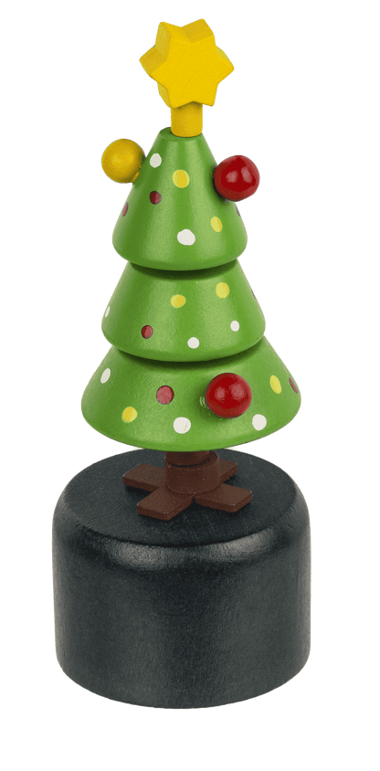 Wooden Pushing Puppet, Christmas,