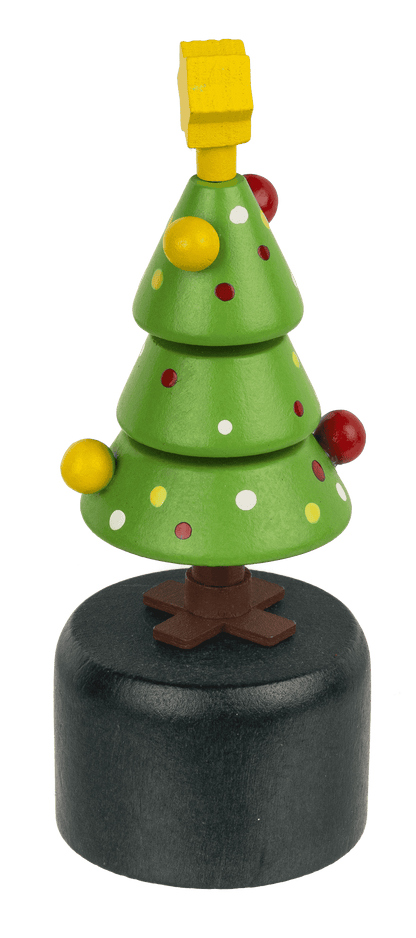 Wooden Pushing Puppet, Christmas,