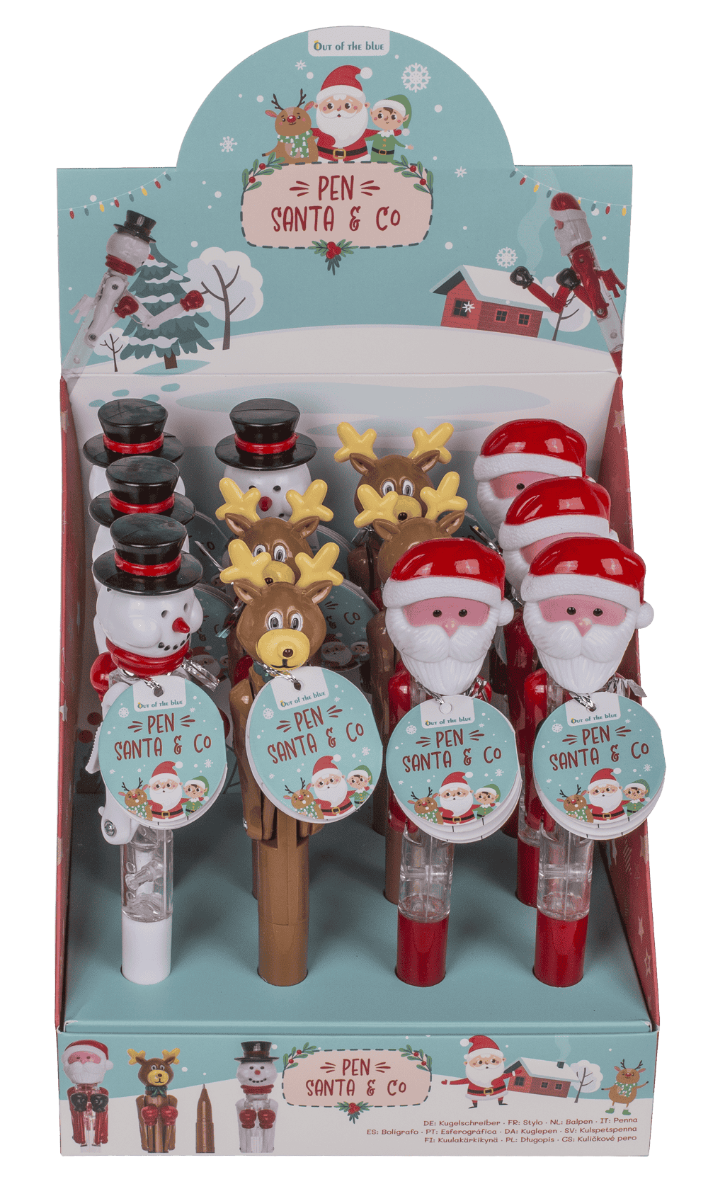 Pen,Santa & Co.,  ca. 18 cm, 3 ass., with