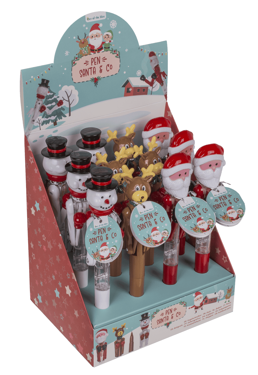 Pen,Santa & Co.,  ca. 18 cm, 3 ass., with