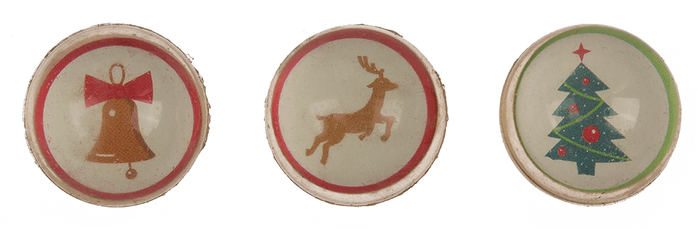 Plastic pen with bouncing ball, X-mas,