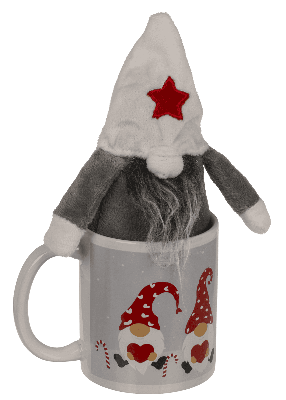 Gift set, Gnome, mug and gnome, 8 x 9 cm,