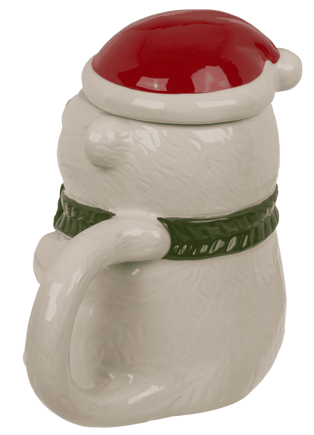 Mug, polar bear, with lid, 12 x 8 cm, 380 ml,