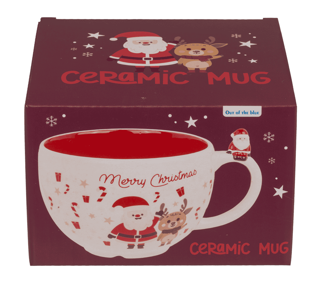 Cup, Santa, with handle decoration,