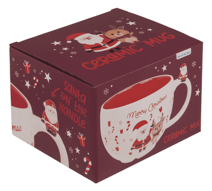 Cup, Santa, with handle decoration,