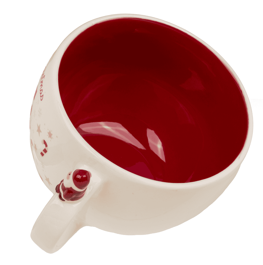 Cup, Santa, with handle decoration,