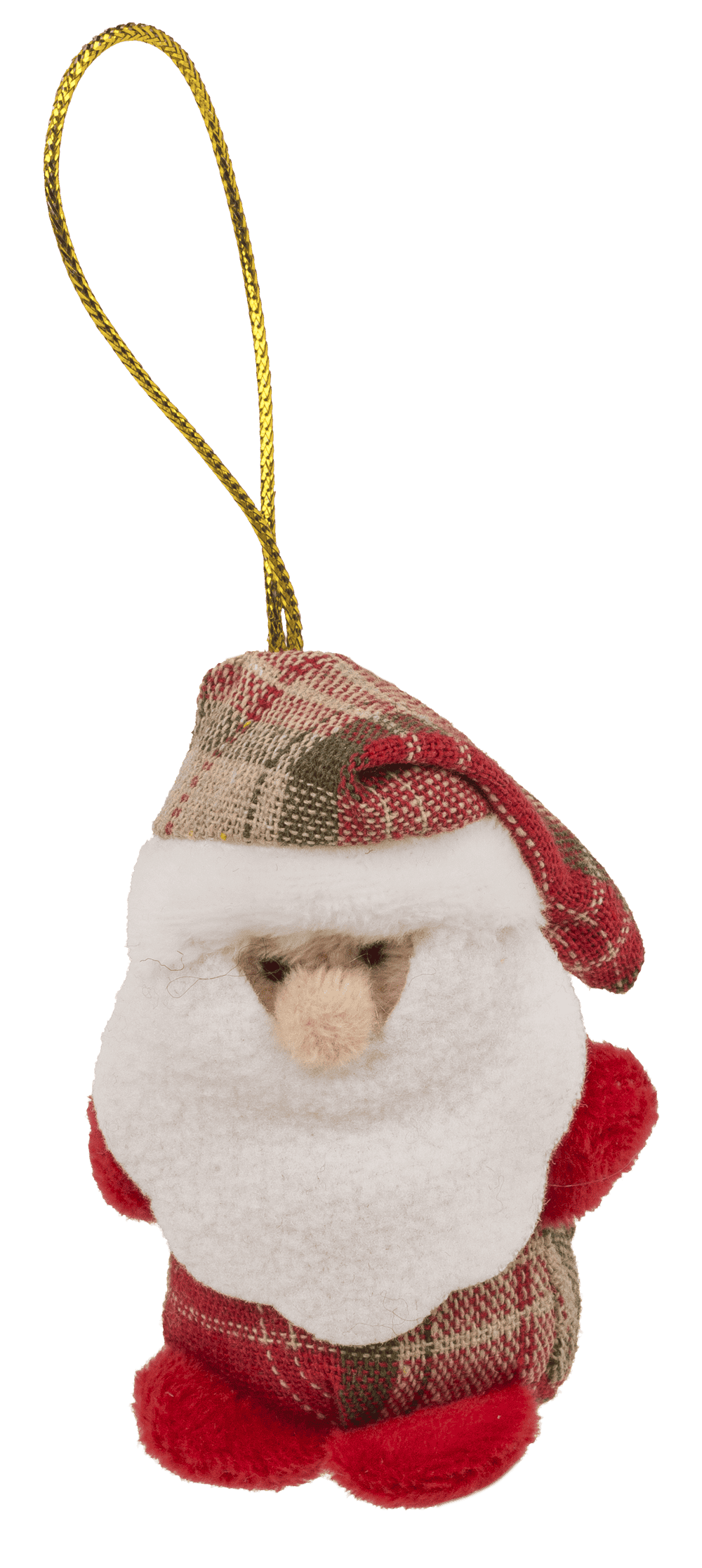 Xmas Plush with hanging string, 8 cm,