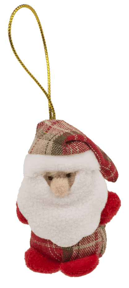 Xmas Plush with hanging string, 8 cm,