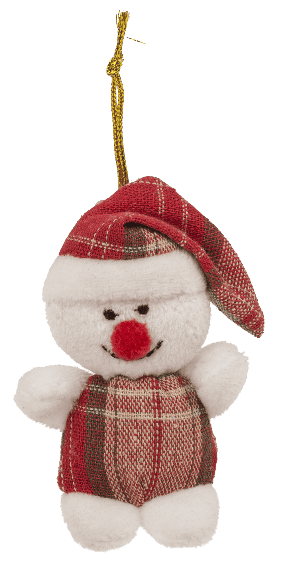 Xmas Plush with hanging string, 8 cm,