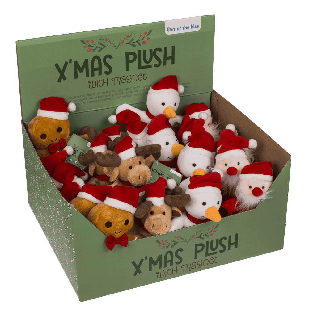 Xmas Plush with magnet, 15 cm,