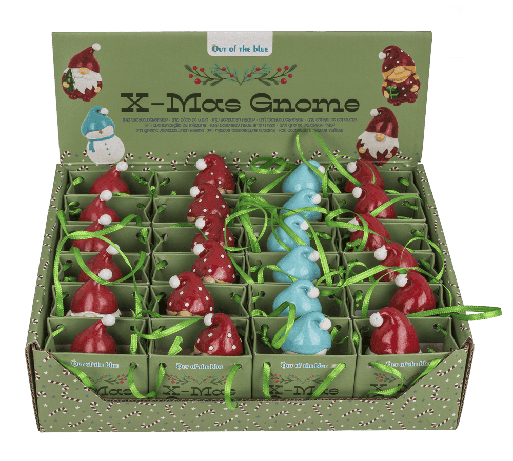 Gnome , X-Mas, in paper bag with design,