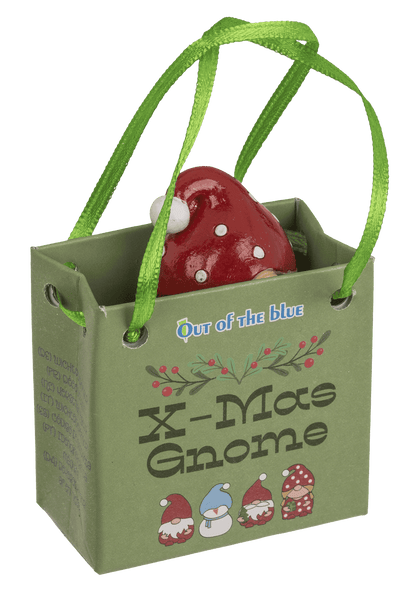 Gnome , X-Mas, in paper bag with design,