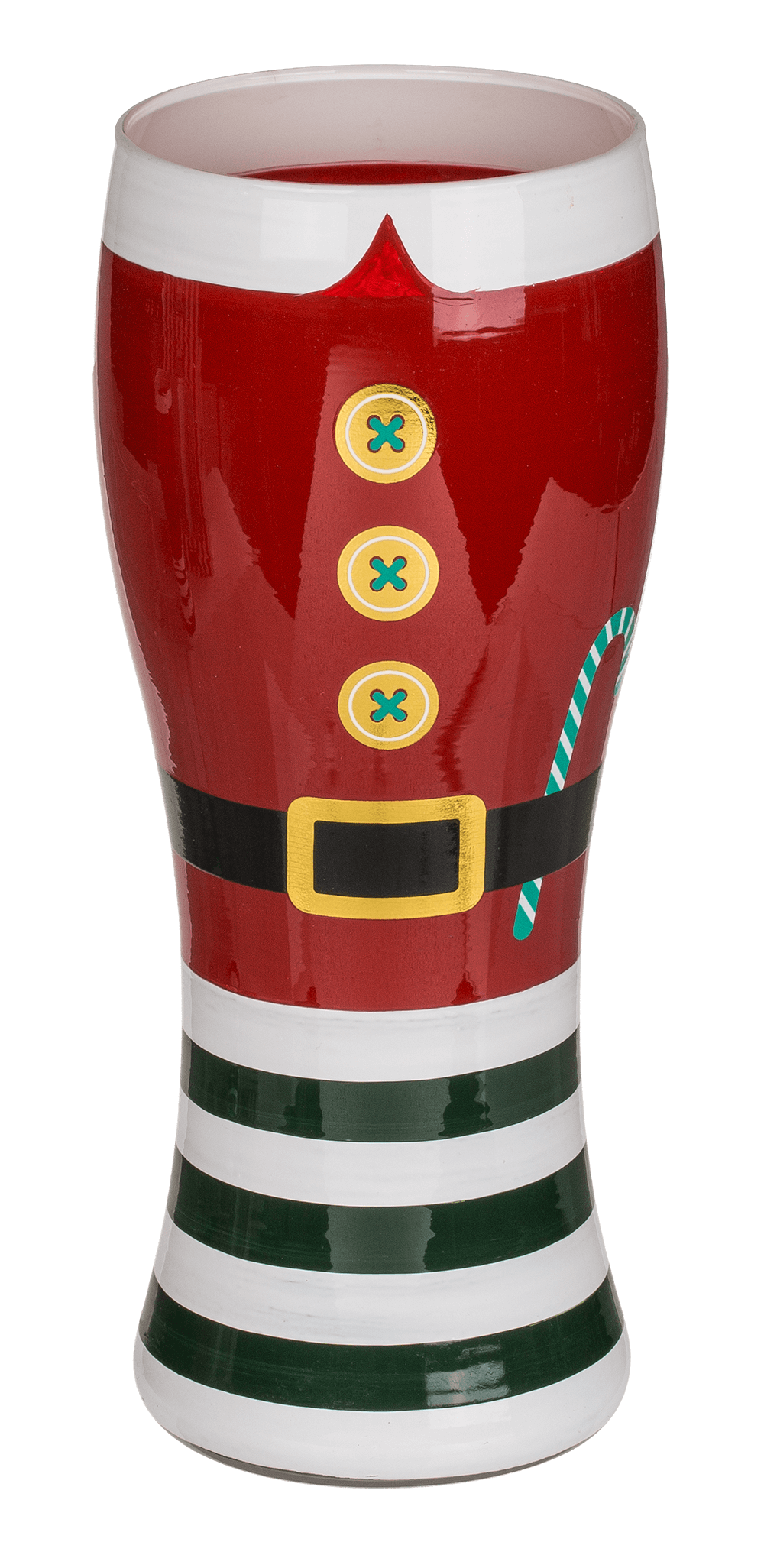 Beer glass, Santa Costume, for ca. 460 ml,