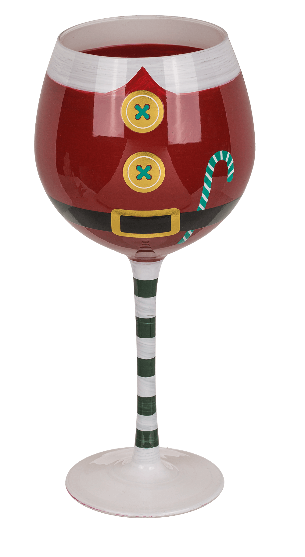 WIne Glass, Santa Costume, for ca. 480 ml