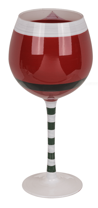 WIne Glass, Santa Costume, for ca. 480 ml