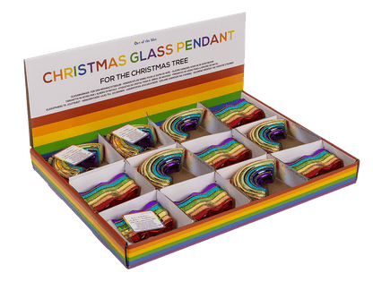 Glass pendant for the Christmas tree, Pride,