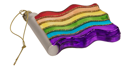 Glass pendant for the Christmas tree, Pride,