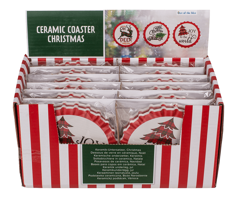 Coaster, Christmas, D: ca. 11 cm,