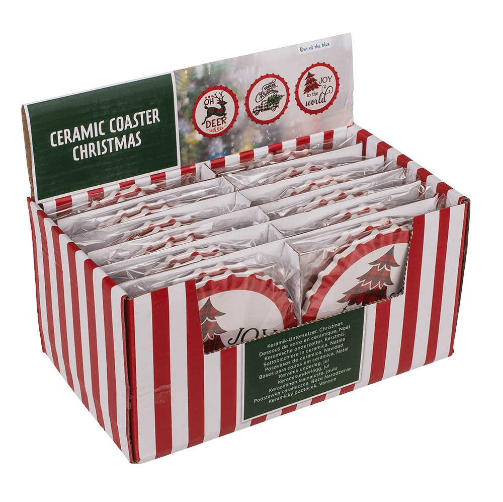 Coaster, Christmas, D: ca. 11 cm,