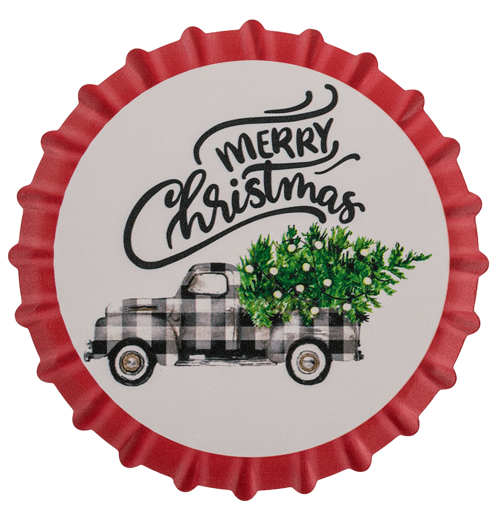 Coaster, Christmas, D: ca. 11 cm,