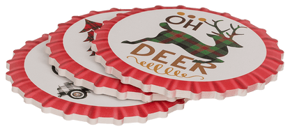 Coaster, Christmas, D: ca. 11 cm,