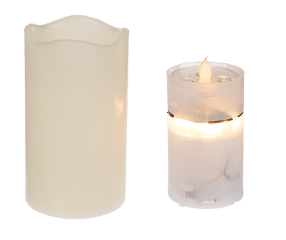 LED candle projector, Christmas, 8 x 15 cm,